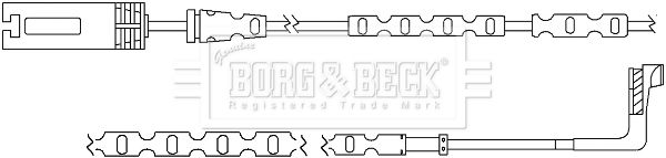BORG & BECK Сигнализатор, износ тормозных колодок BWL3060